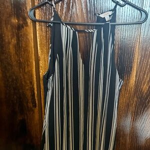 Candie's Black and White Striped Dress